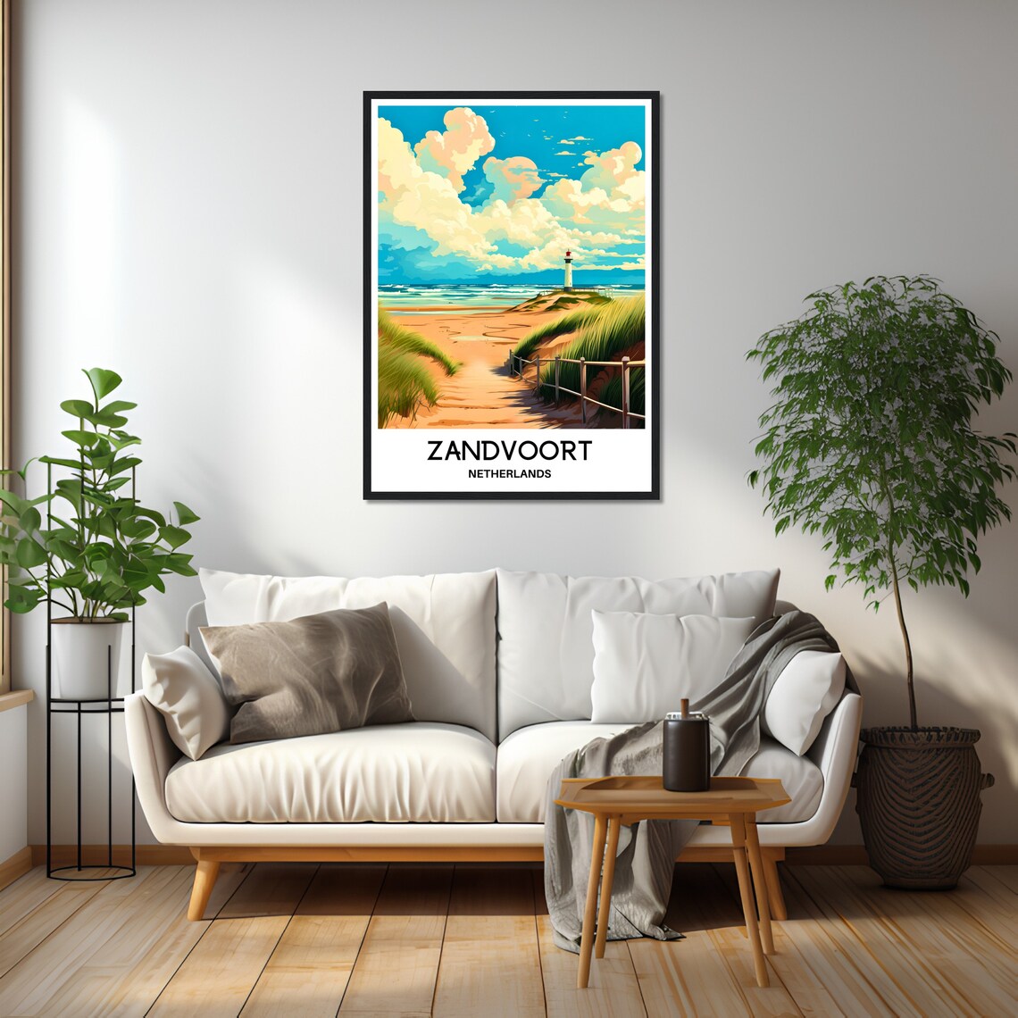 Zandvoort Travel Print Zandvoort Poster Dutch Art Print Netherlands Lover Gift Italy Wall Hanging Art Home Decor Zandvoort Illustration - Image 2