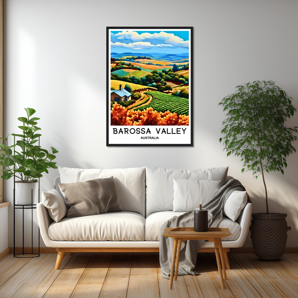 Barossa Valley Australia Rolling Vineyard Hills Travel Poster - Image 2