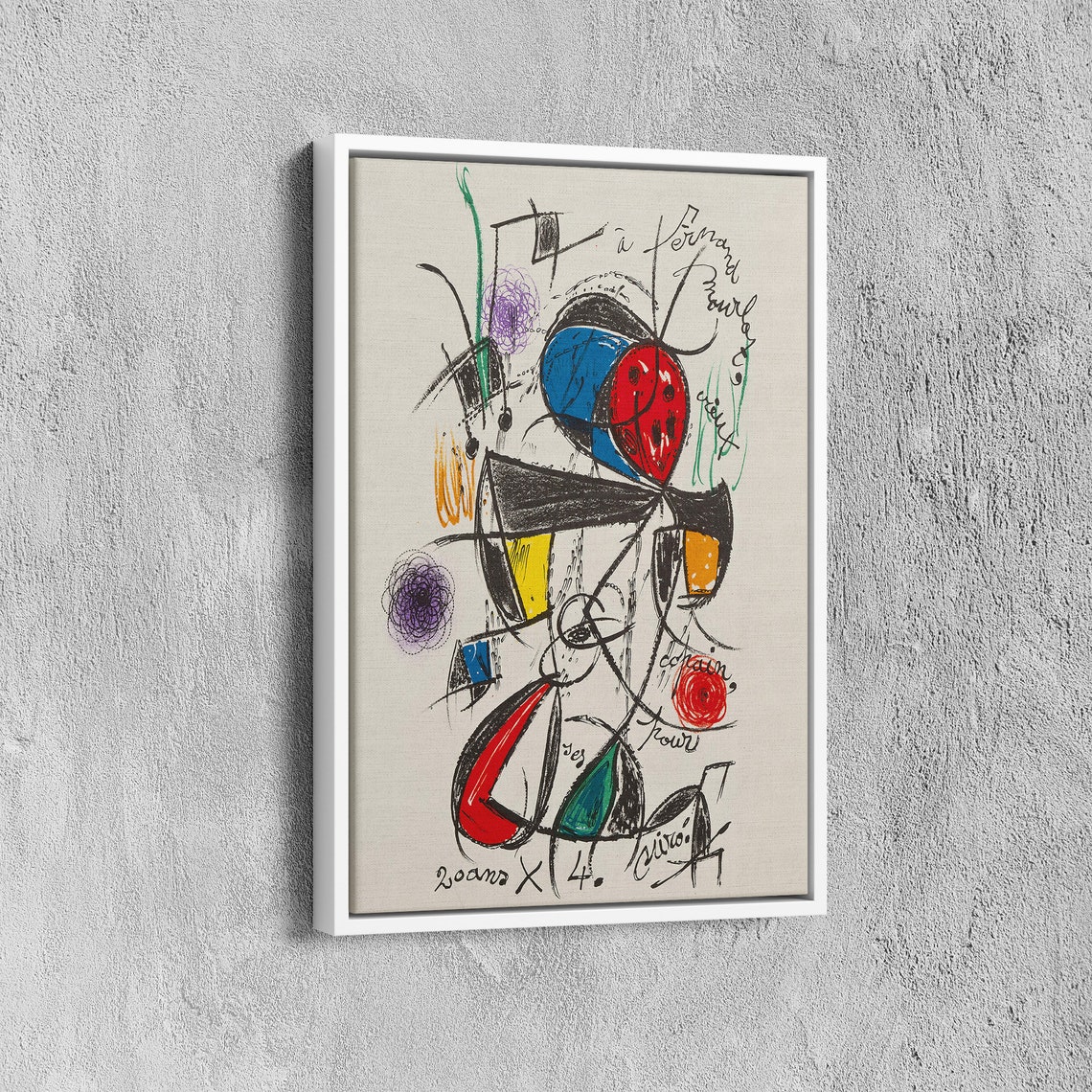 Joan Miro Genummerde Editie Poster Joan Miro Print Exhibition Poster Juan Miro Glass Art Museum Of Modern Art Art Reproduction - Image 6