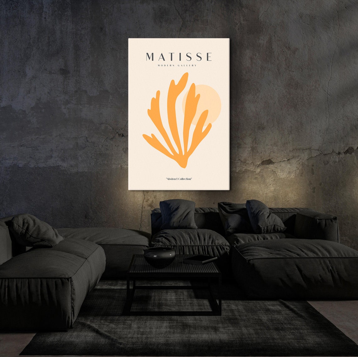 Matisse Modern Gallery Yellow Leaf Abstract Collection Poster - Image 3