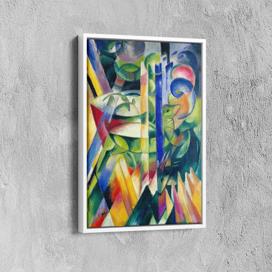 Franz Marc Little Mountain Goats Vibrant Abstract Animal Poster - Image 5