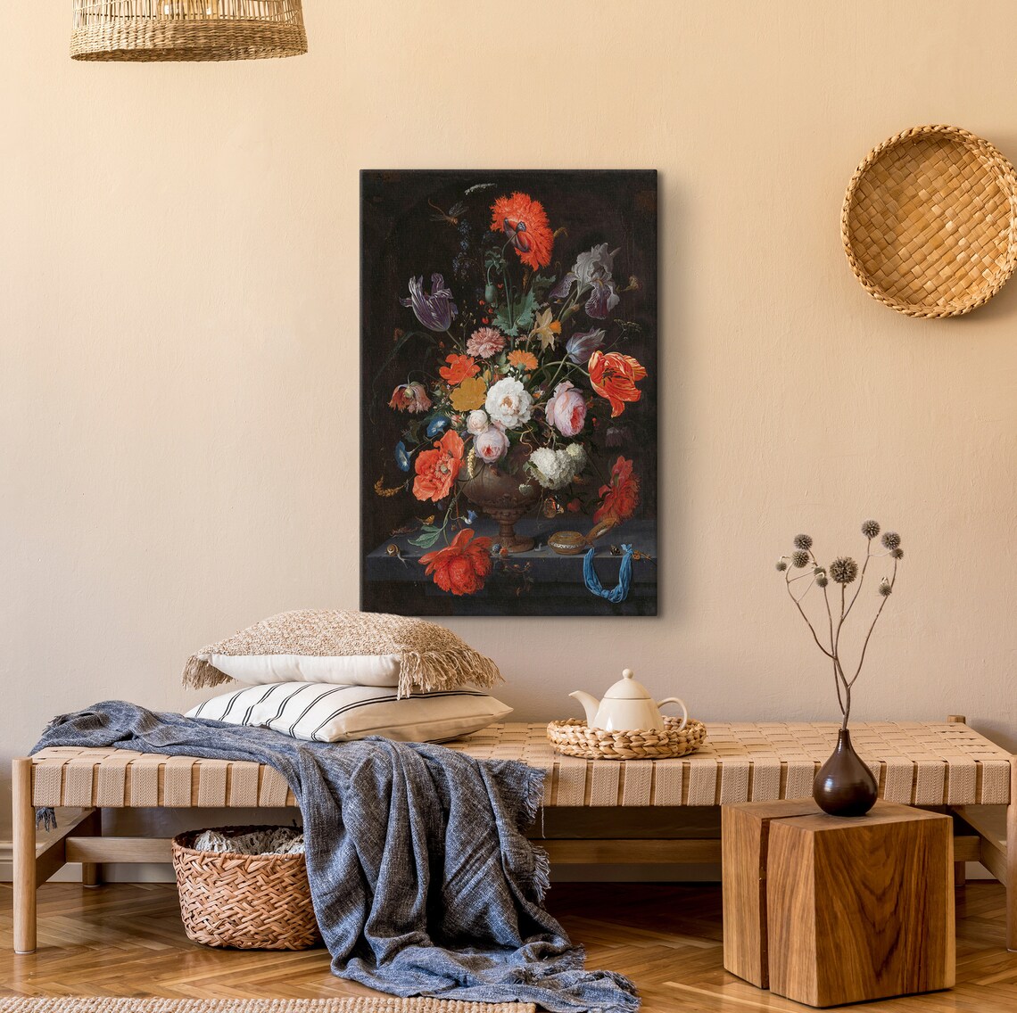 Abraham Mignon Dutch Baroque Floral Bouquet Vase Still Life Poster - Image 2