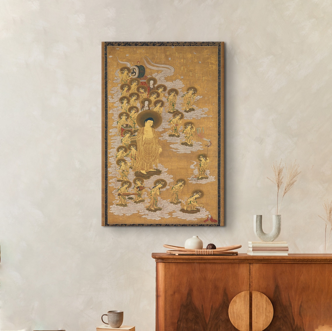 Amida Buddha and Twenty Five Bodhisattvas Art Print - Image 2