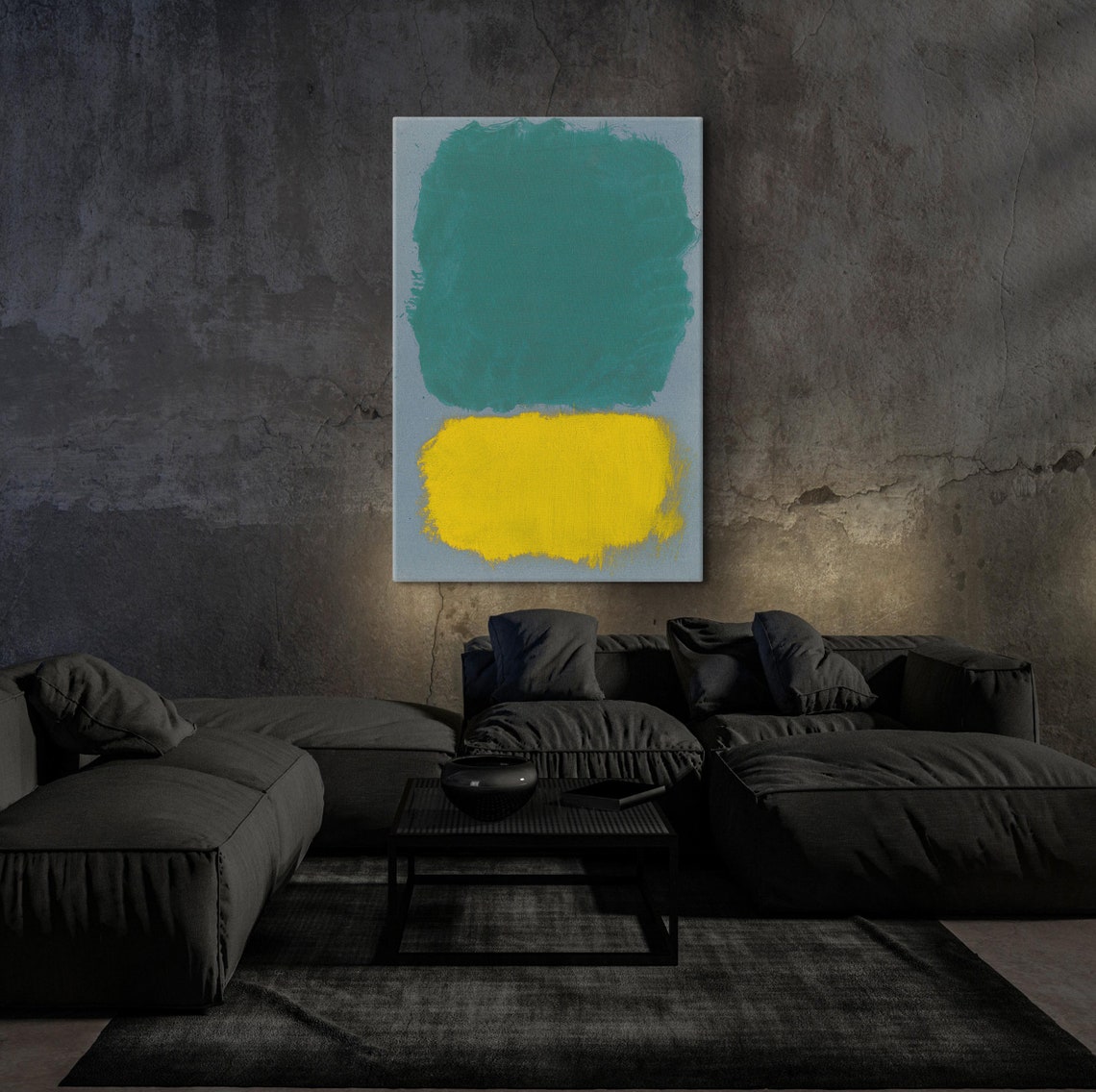 Mark Rothko Green And Yellow Poster Mark Rothko Extra Large Print Exhibition Poster Expressionism Art Rothko Reproduction Art - Image 5