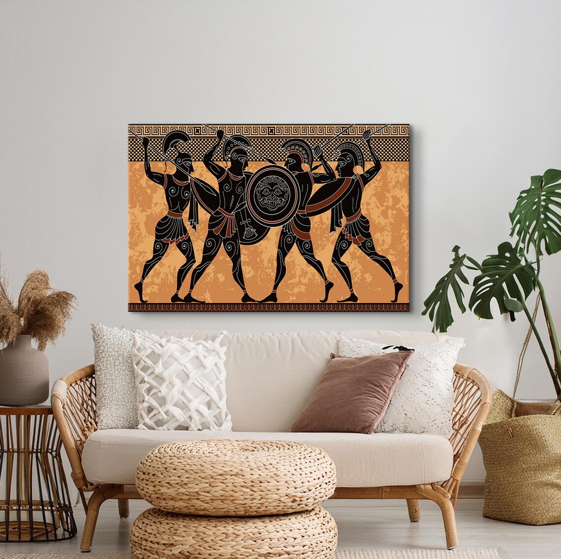 Ancient Greek Warriors Poster, Spartan Art Print - Image 3