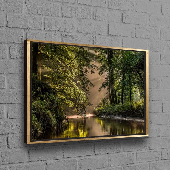 Gifts Forest Landscape Canvas Gift Loft Art Bridesmaid View Wall Hangings Green Boho Decor Grandma Personalized