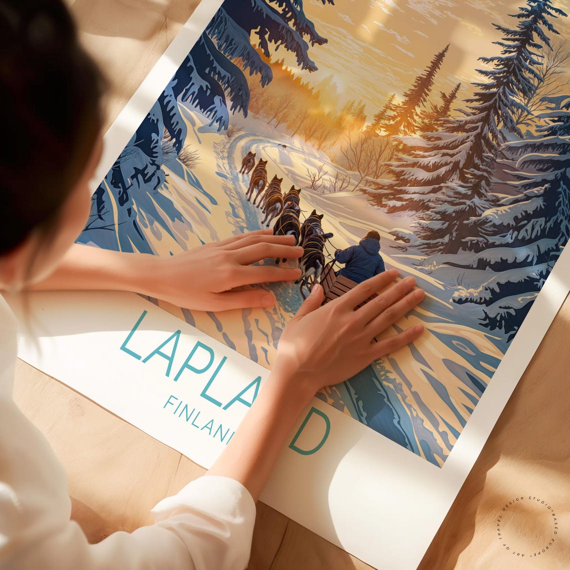 Lapland Travel Poster, Finland Travel Poster - Image 3