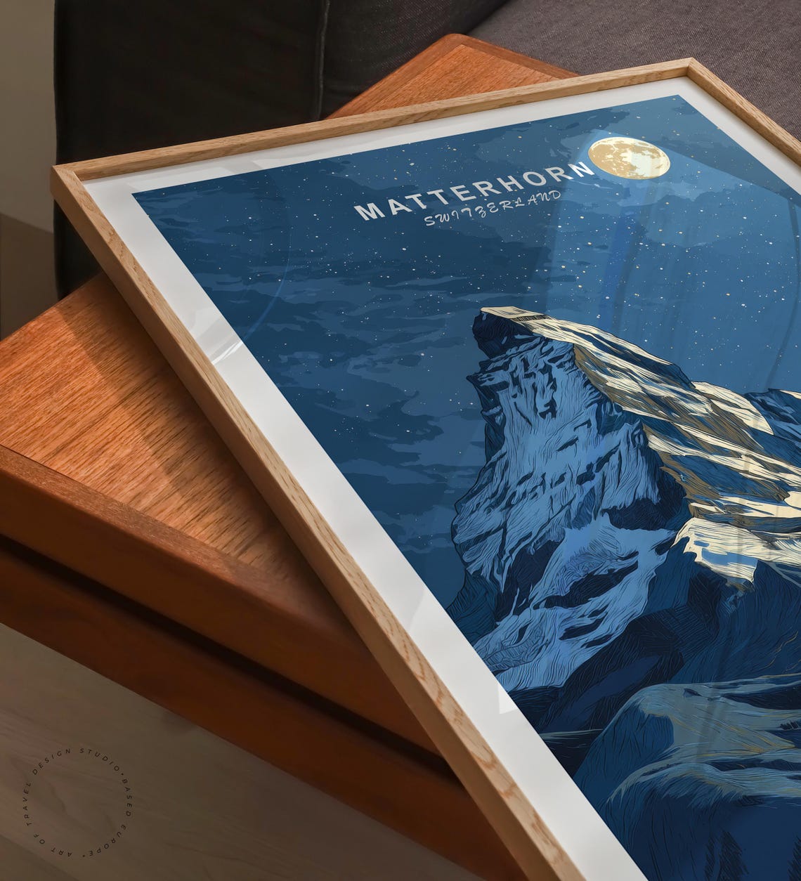Matterhorn Travel Poster, Minimalist Switzerland Art Print - Image 6
