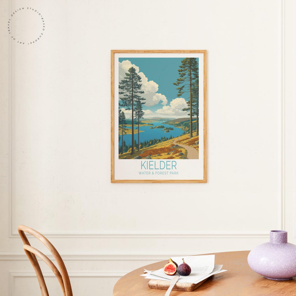 Kielder Water Forest Park Pine Lake Path Scenic Travel Poster - Image 4