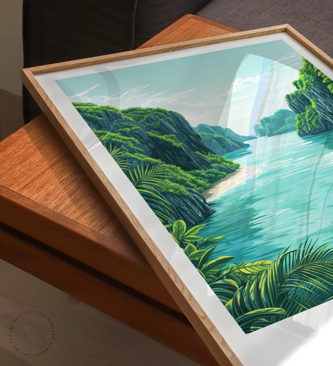 El Nido Philippines Emerald Lagoon Karst Cliffs Vintage Travel Poster - Image 6