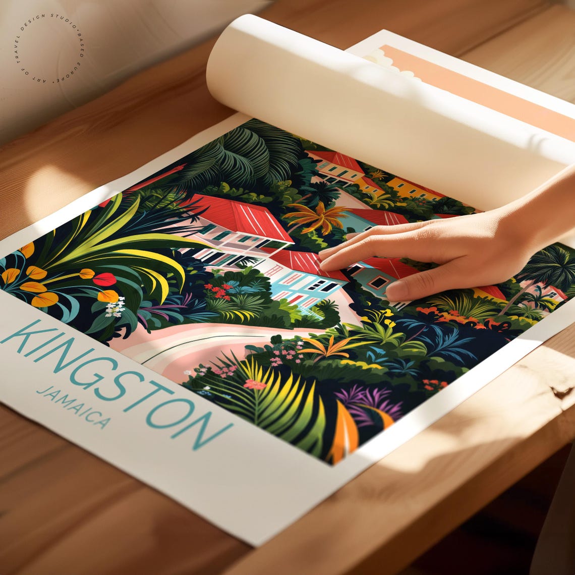 Kingston Jamaica Travel Poster, Home Decor Art Print - Image 2