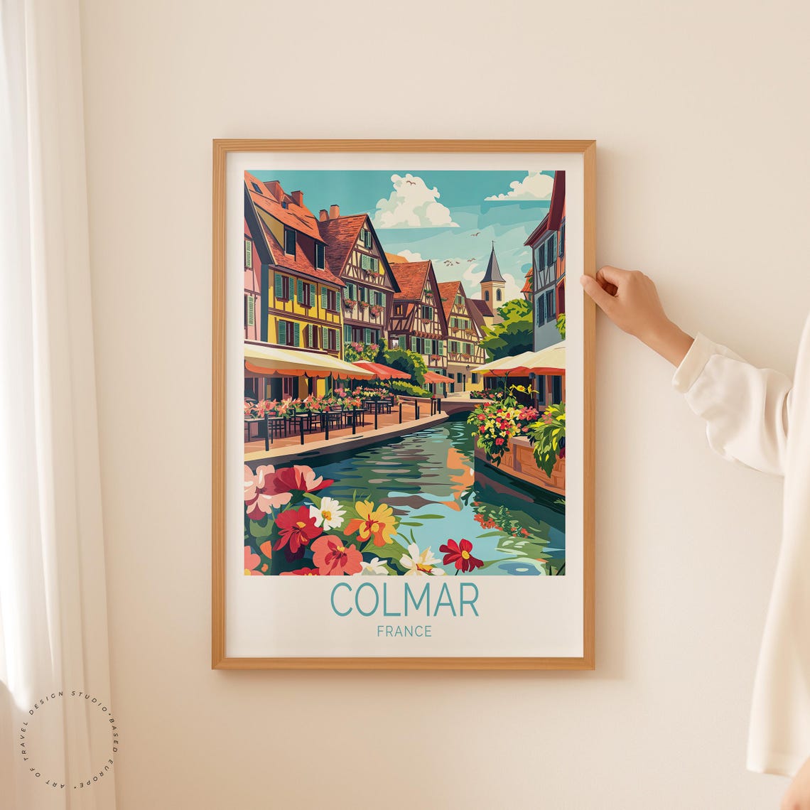 Colmar France Travel Poster France Wall Art Colmar France Print Home Decor Birthday Gifts Personalised Travel Poster - Image 2