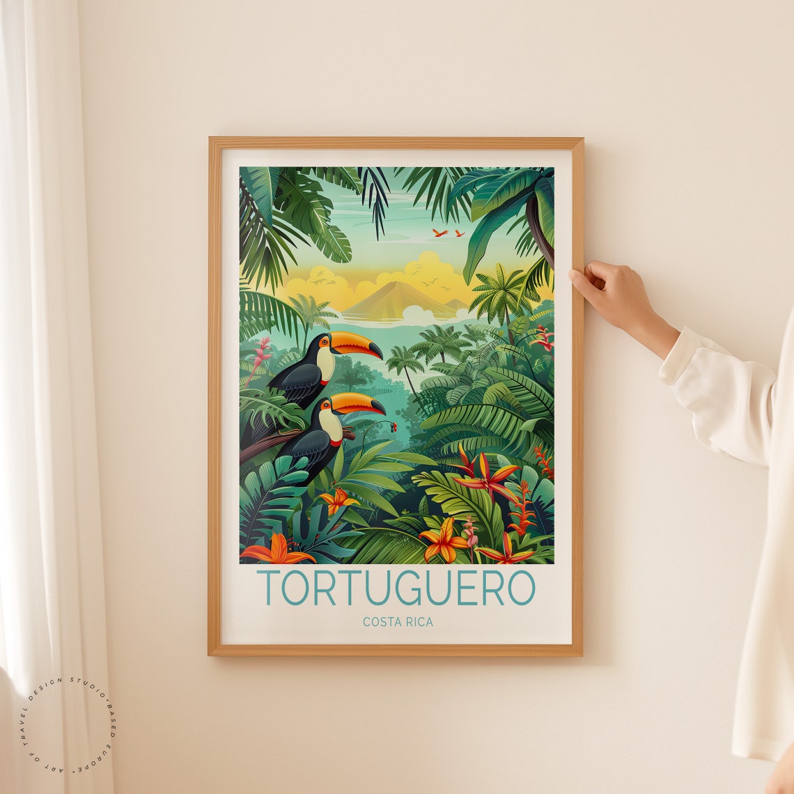 Tortuguero Costa Rica Poster Costa Rica Wall Art Tortuguero Travel Print Home Decor Personalised Gifts Wedding Present - Image 2