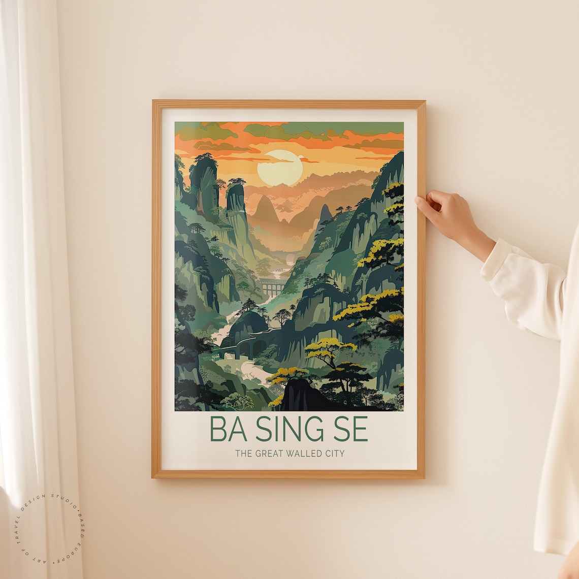 Ba Sing Se Travel Poster, Earth Kingdom Capital - Image 2