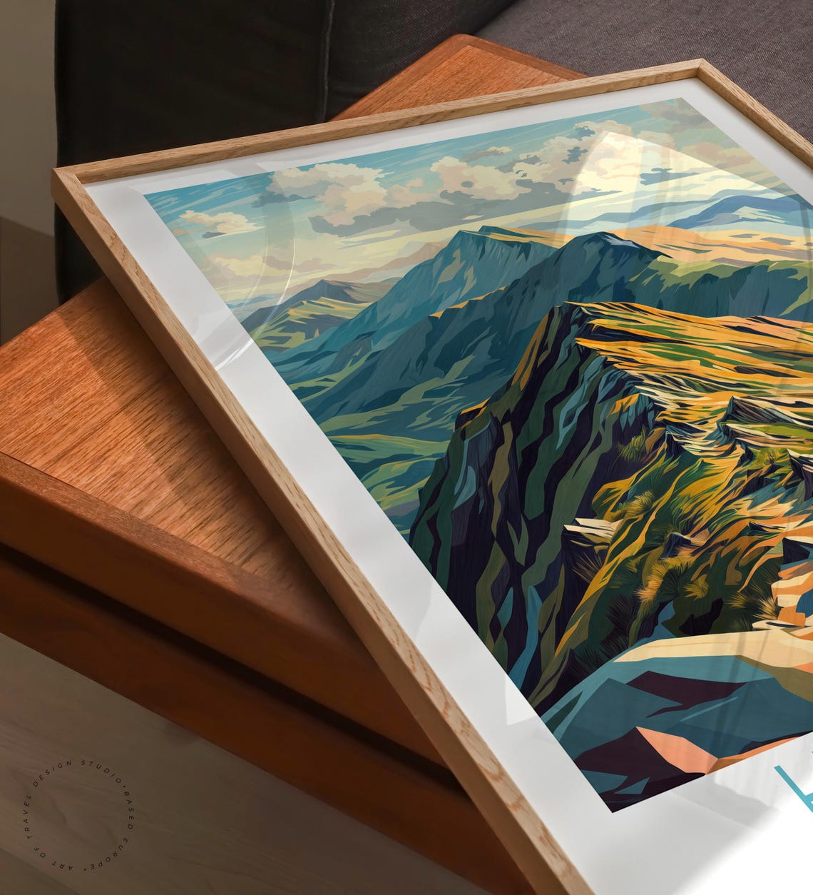Helvellyn Lake District Striding Edge Mountain Vintage Travel Poster - Image 6
