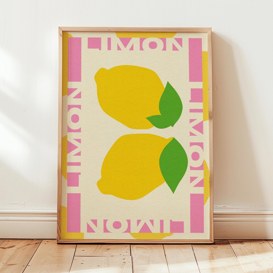 Lemon Print, Kitchen Wall Art Food Poster - Image 4
