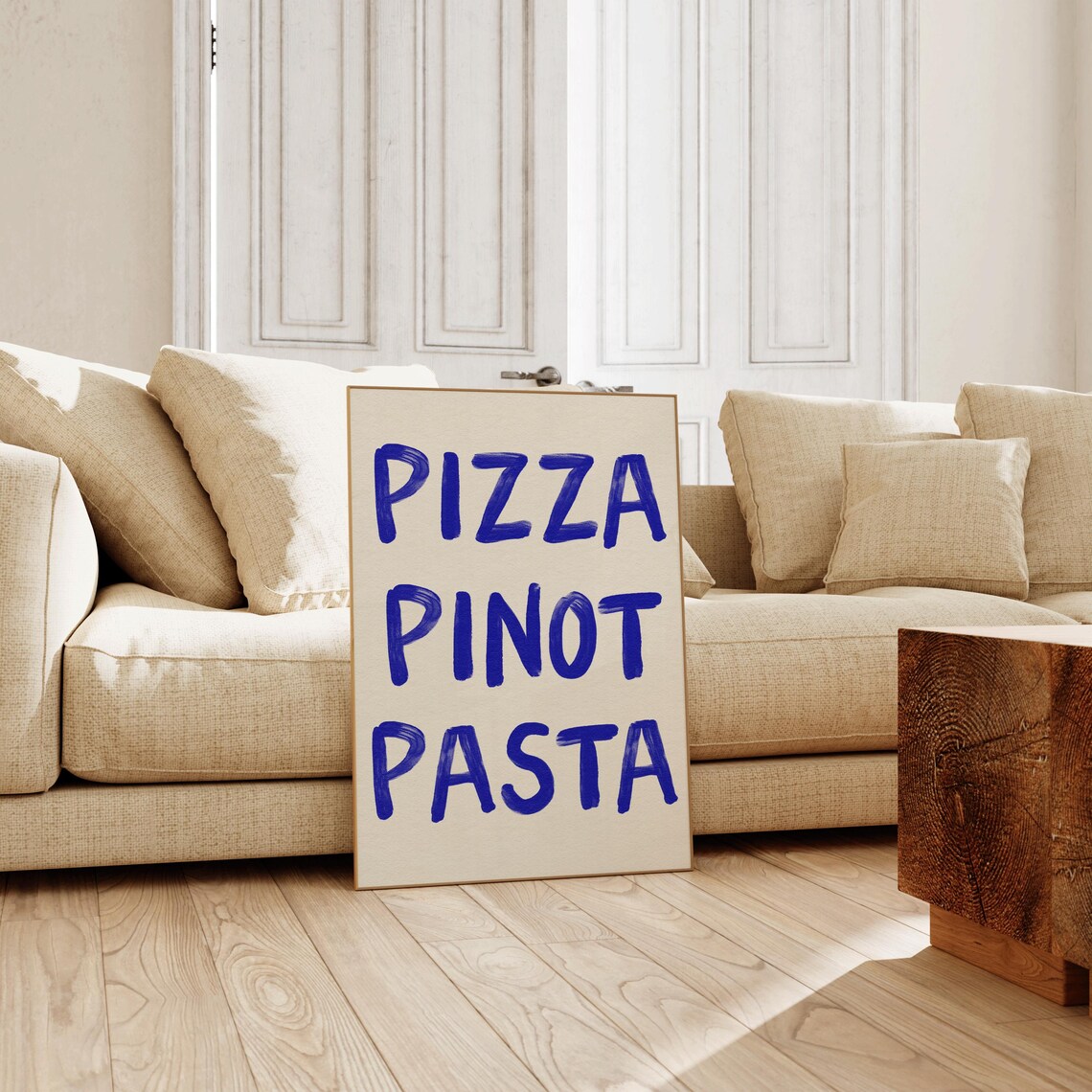 Italian Food Wall Art, Bold Typography Print - Image 2