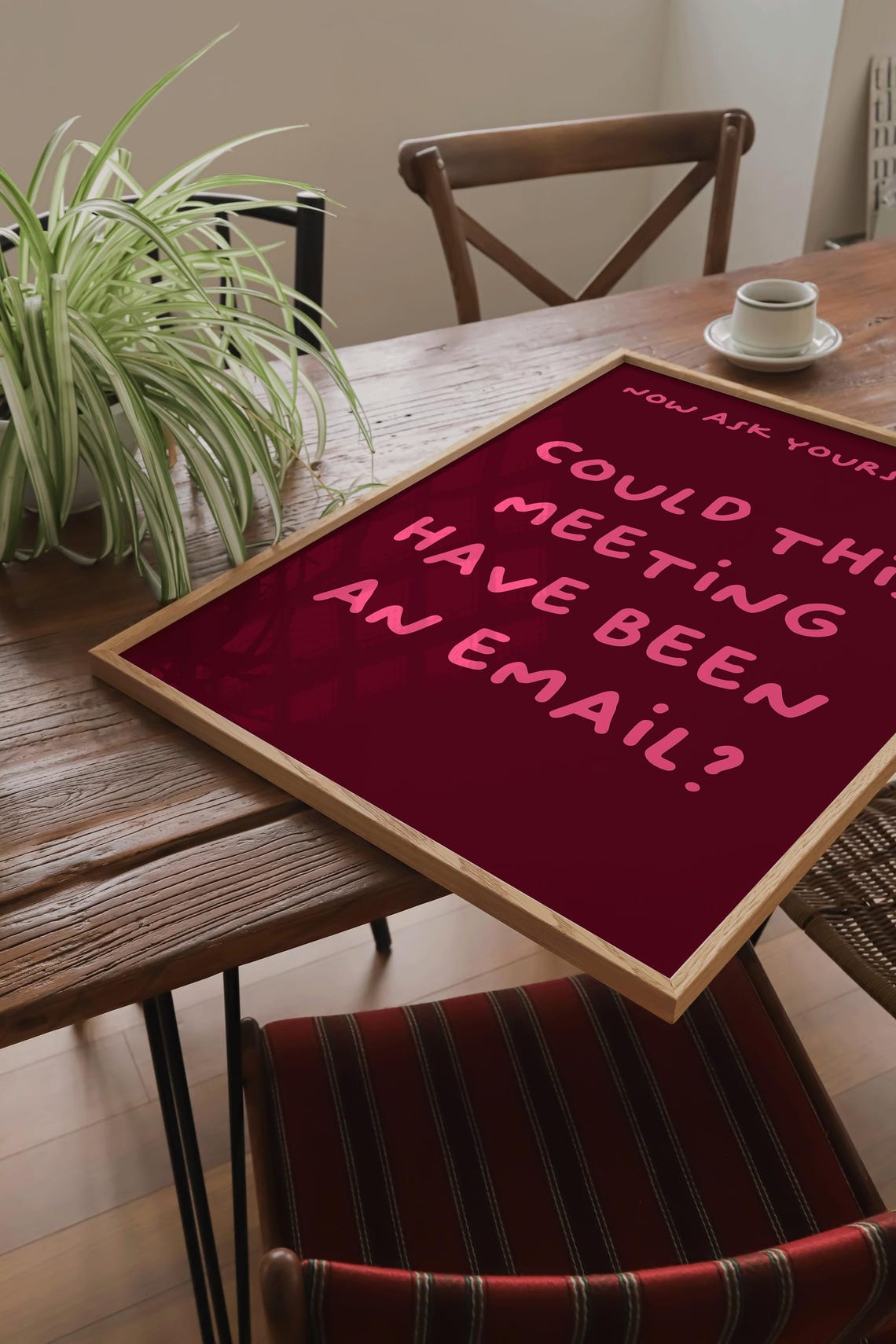 Could This Meeting Have Been an Email Burgundy Office Fun Poster - Image 2
