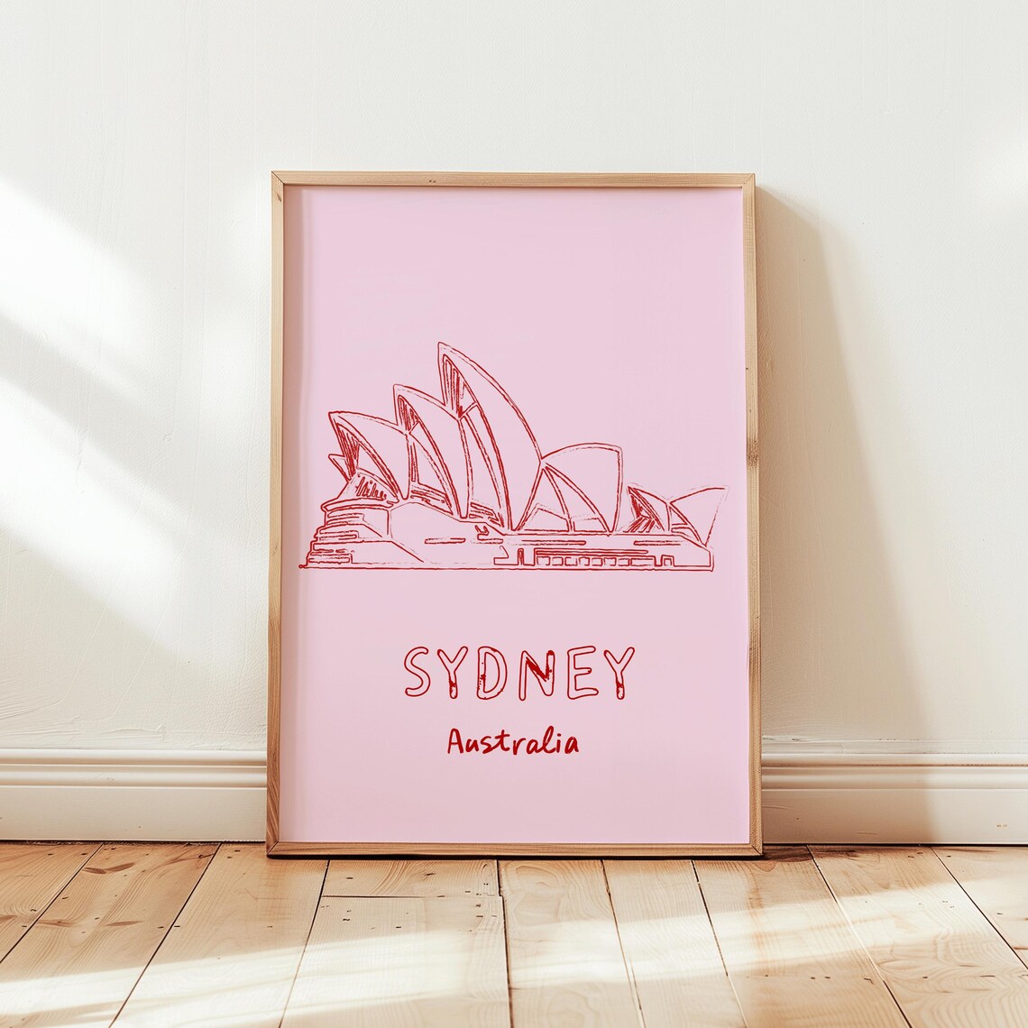 Sydney Line Drawing Travel Poster, Australia Gift - Image 5