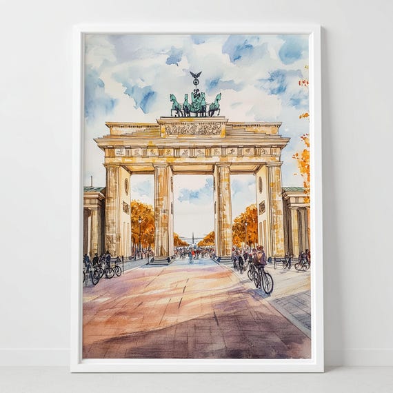 Bohemian Switzerland Print Czech Nature Trail Rock Arch Landscape
