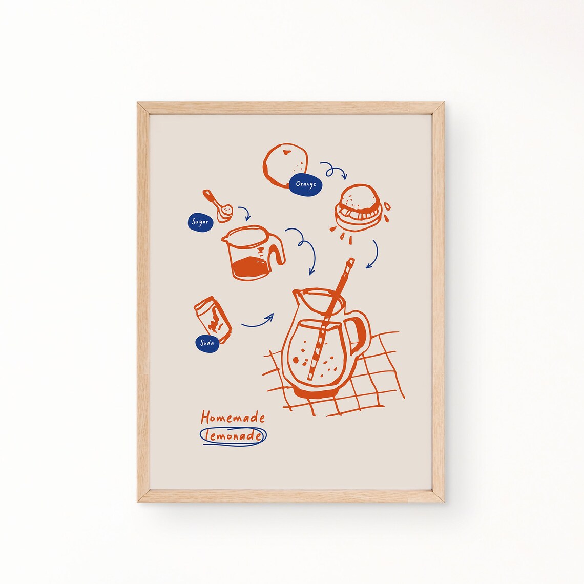 Lemonade Drink Vintage Kitchen Art Print - Image 3