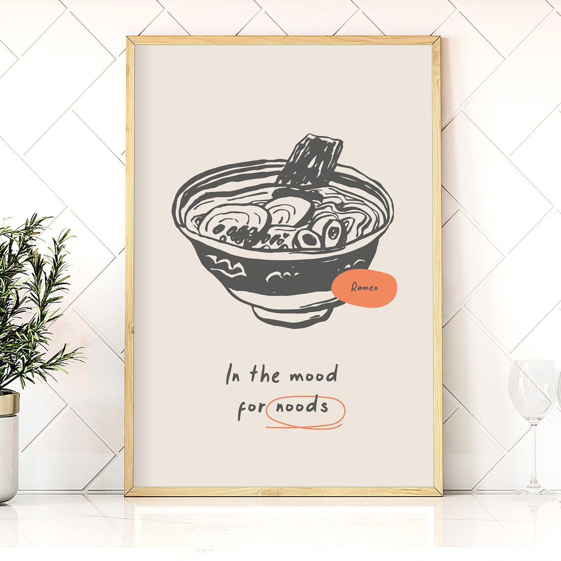 Japanese Ramen Vintage Food Poster, Kitchen Decor - Image 4