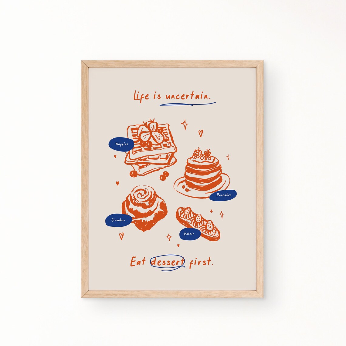 Dessert Sketch Poster, Vintage Kitchen Wall Art - Image 2