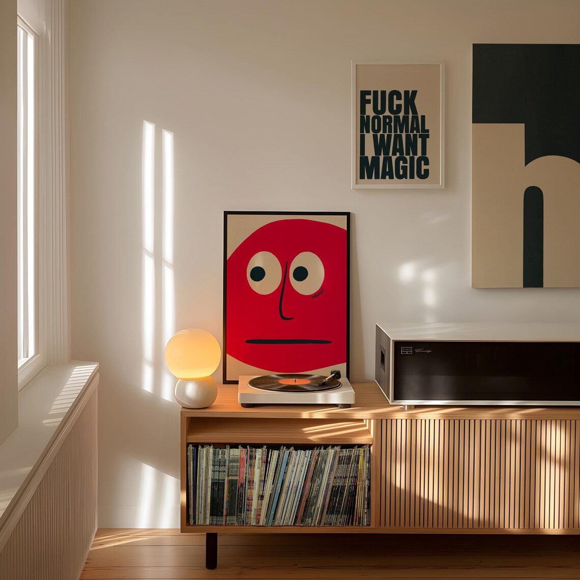 Red Face Funky Poster, Uplifting Inspirational - Image 2