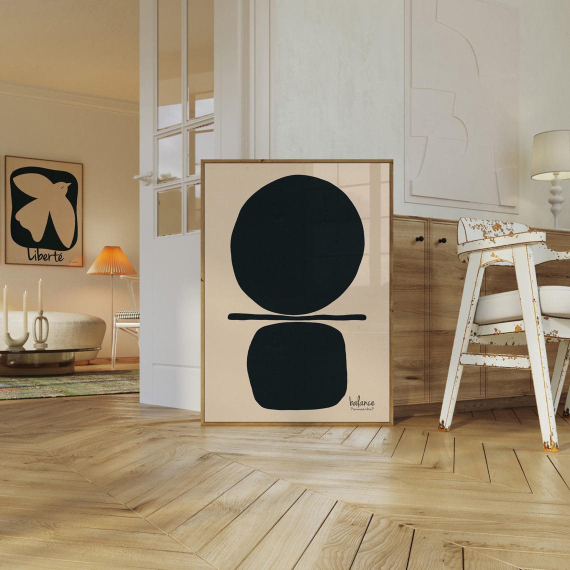 Abstract Organic Shapes Art Print, Minimalist - Image 4
