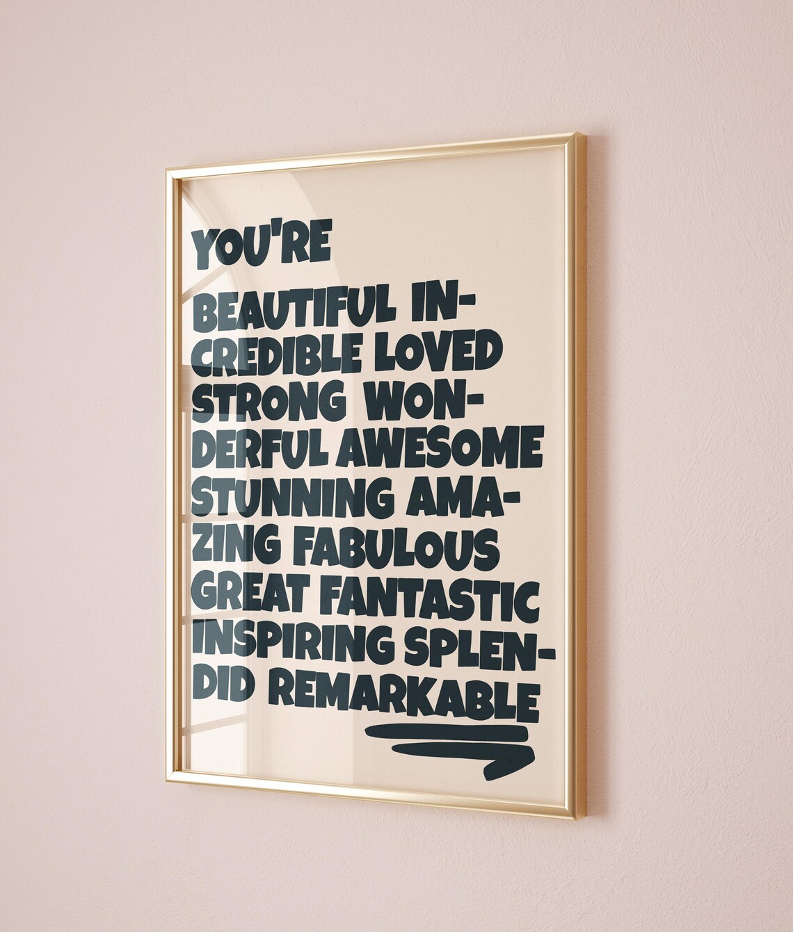 You Are Amazing - Uplifting Retro Quote Poster - Image 2