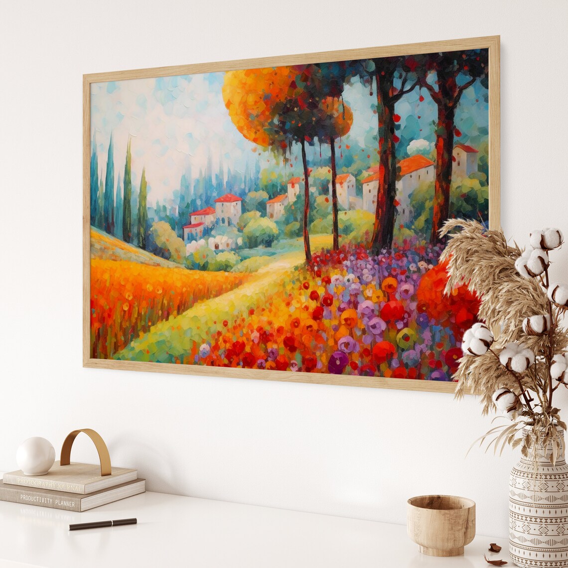 Joyful Celebration Of Nature, Abstract Landscape - Image 3