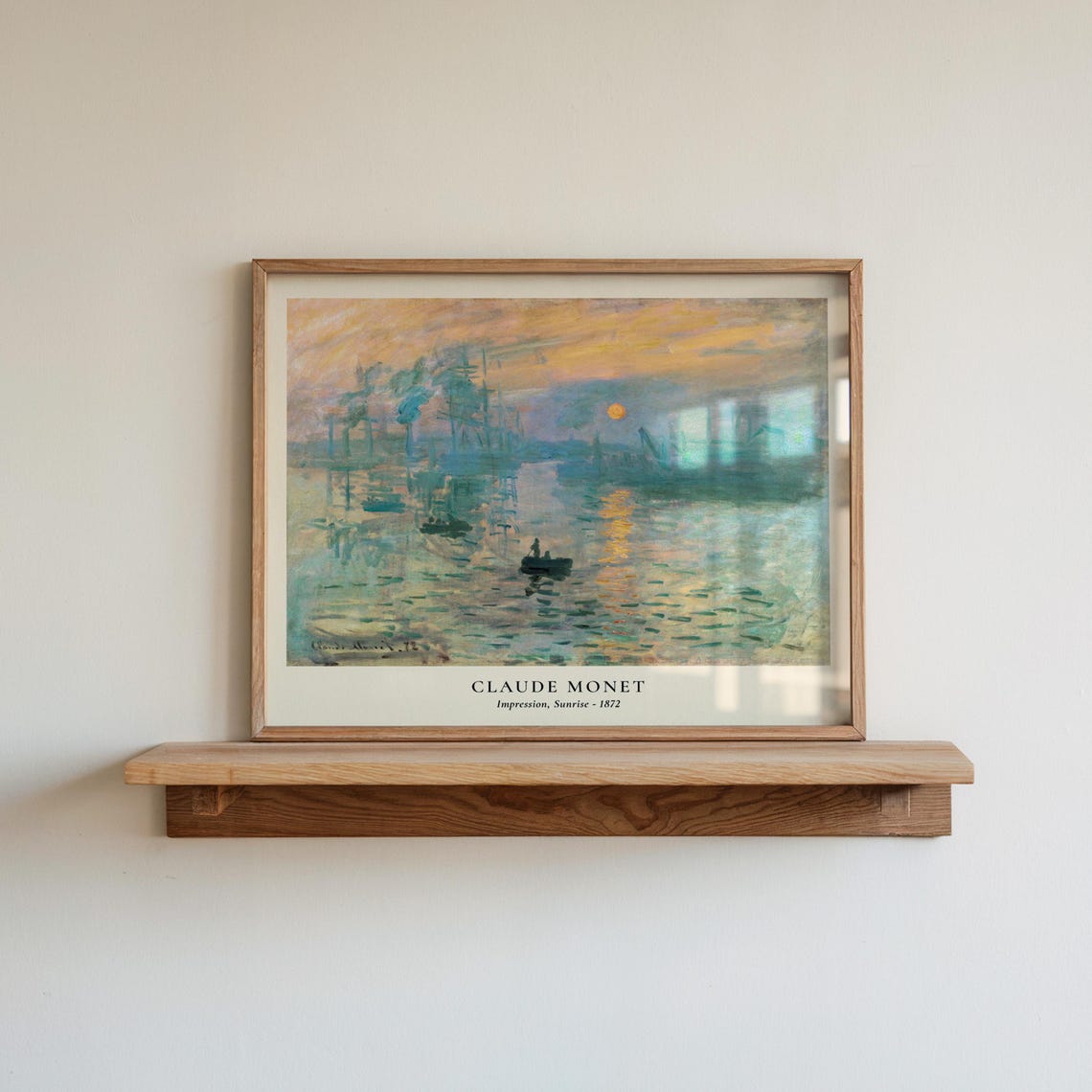 Sunrise By Claude Monet Impressionist Art Impressionismwall Landscape Painting Abstract Print
