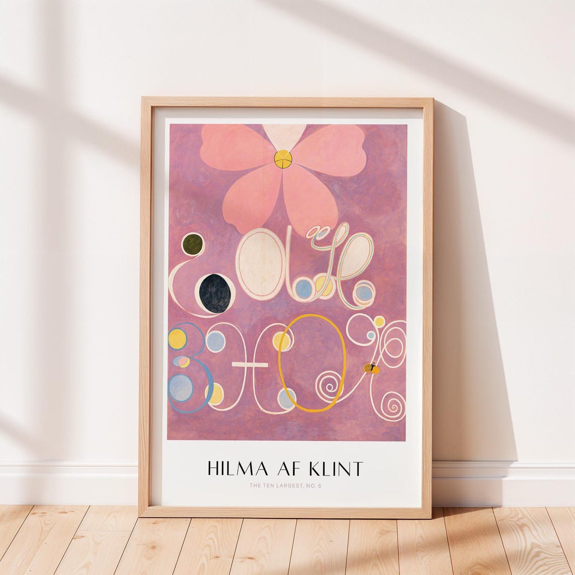 Hilma af Klint The Ten Largest No 5 Pink Flower Abstract Poster