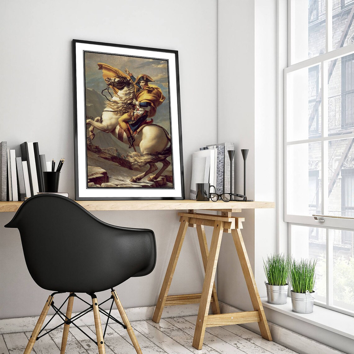 Napoleon Crossing The Alps Art Print, Jacques-Louis David - Image 3