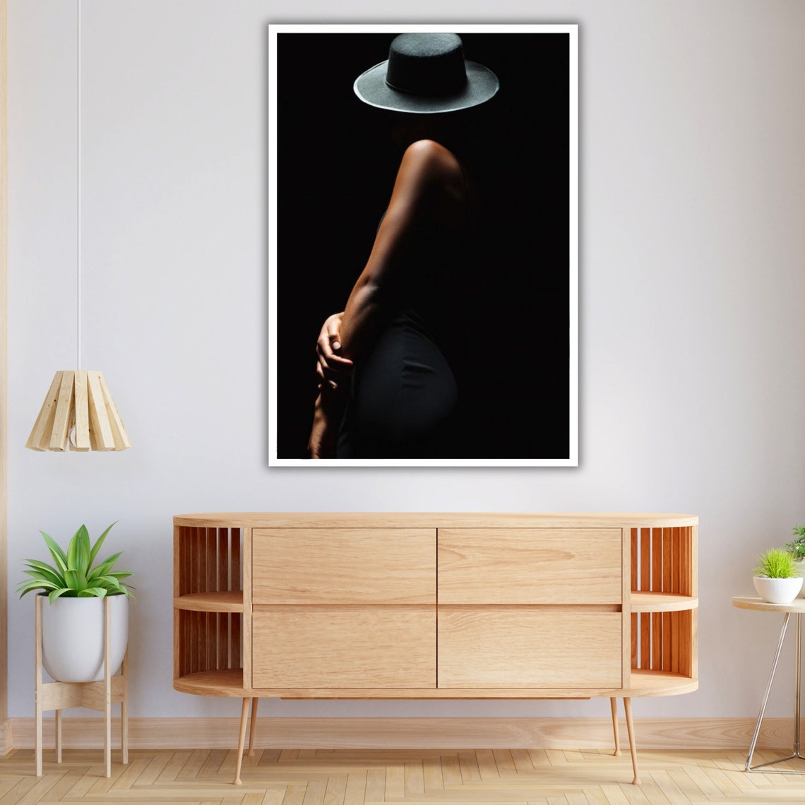 Black Hat Dance Figure Wall Art Ready To Hang Ballet Dancer Decor Black Dance Art Dance Studio Decor Dance Lover Gift - Image 3