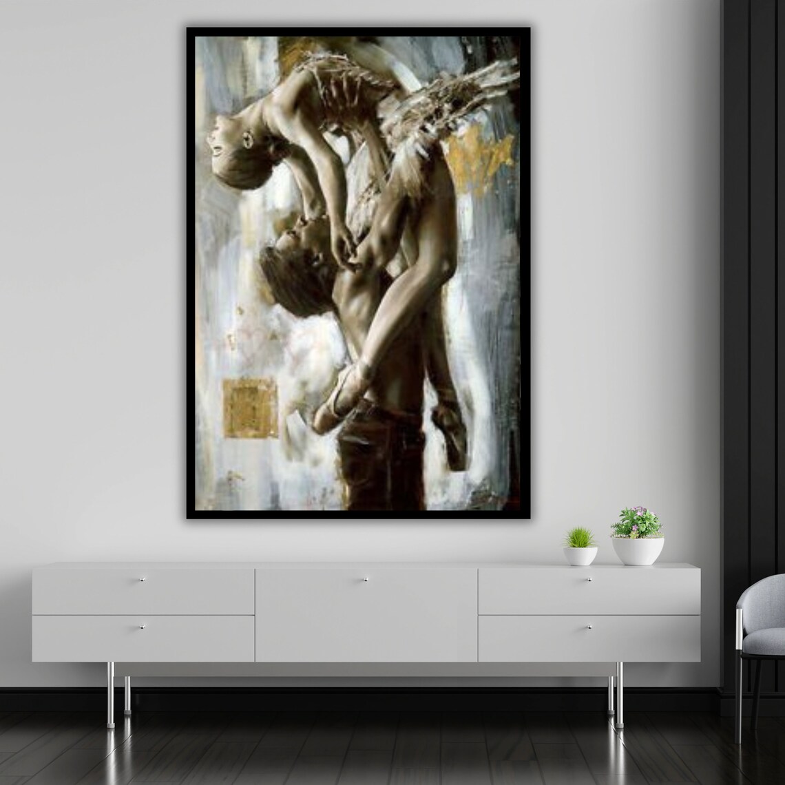 Dancing Couple Art Print, Ballet Dancer Decor - Image 5
