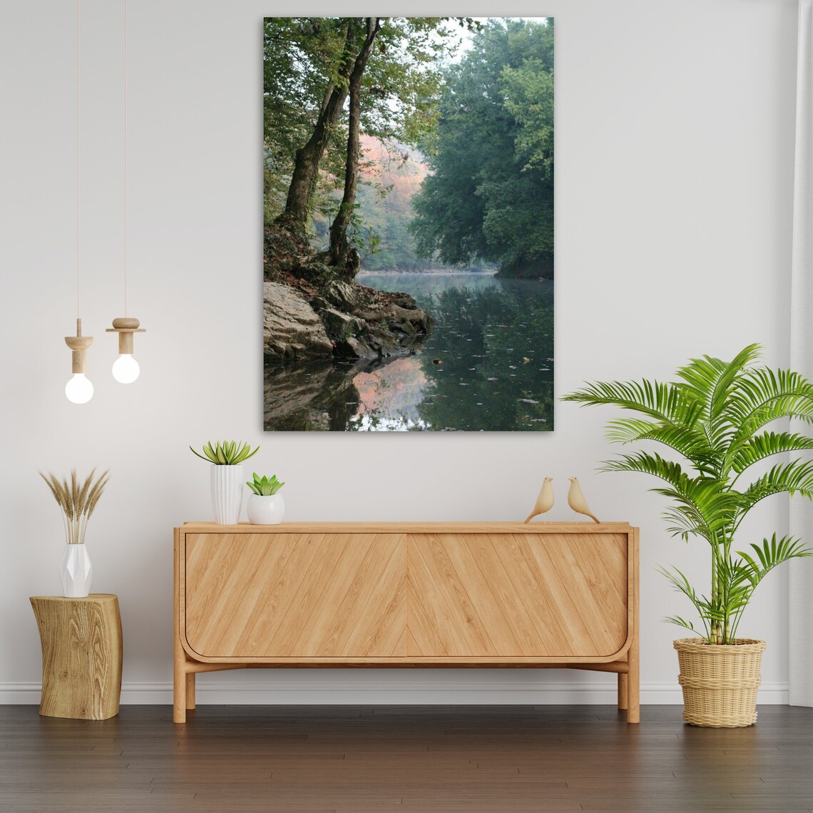 Wall Art Landscape Ready To Hang Print Nature Painting Home Decor Wall Hanging Housewarming Gift - Image 3
