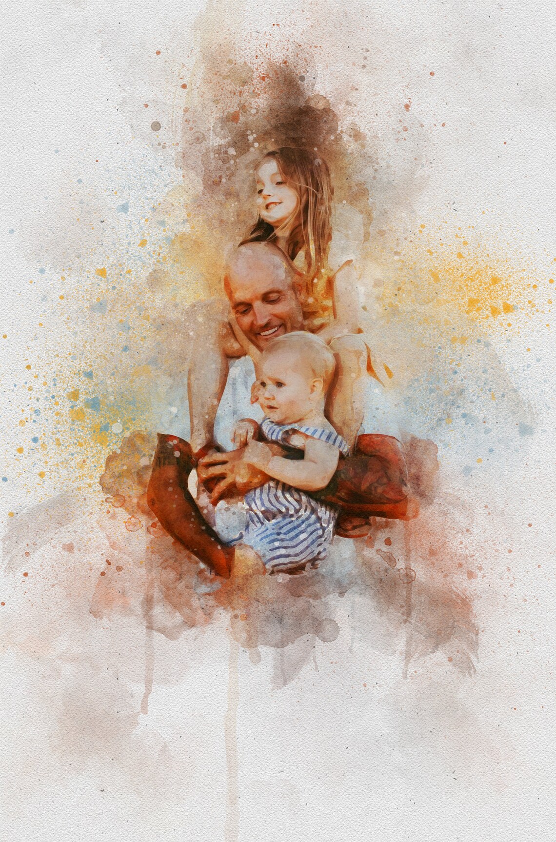 First Father's Day Gift From Wife, Custom Art Print - Image 3