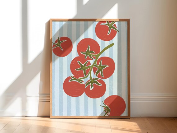 Tomato Art Print, Kitchen and Dining Room Decor