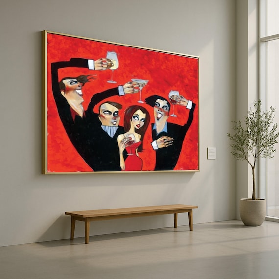 Elegant Party Cheers - Vintage Style Celebration Poster