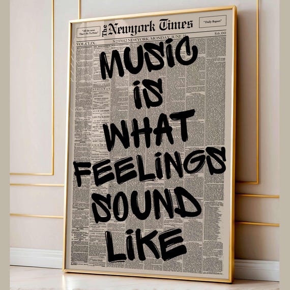 Retro Music Is What Feelings Sound Like Poster