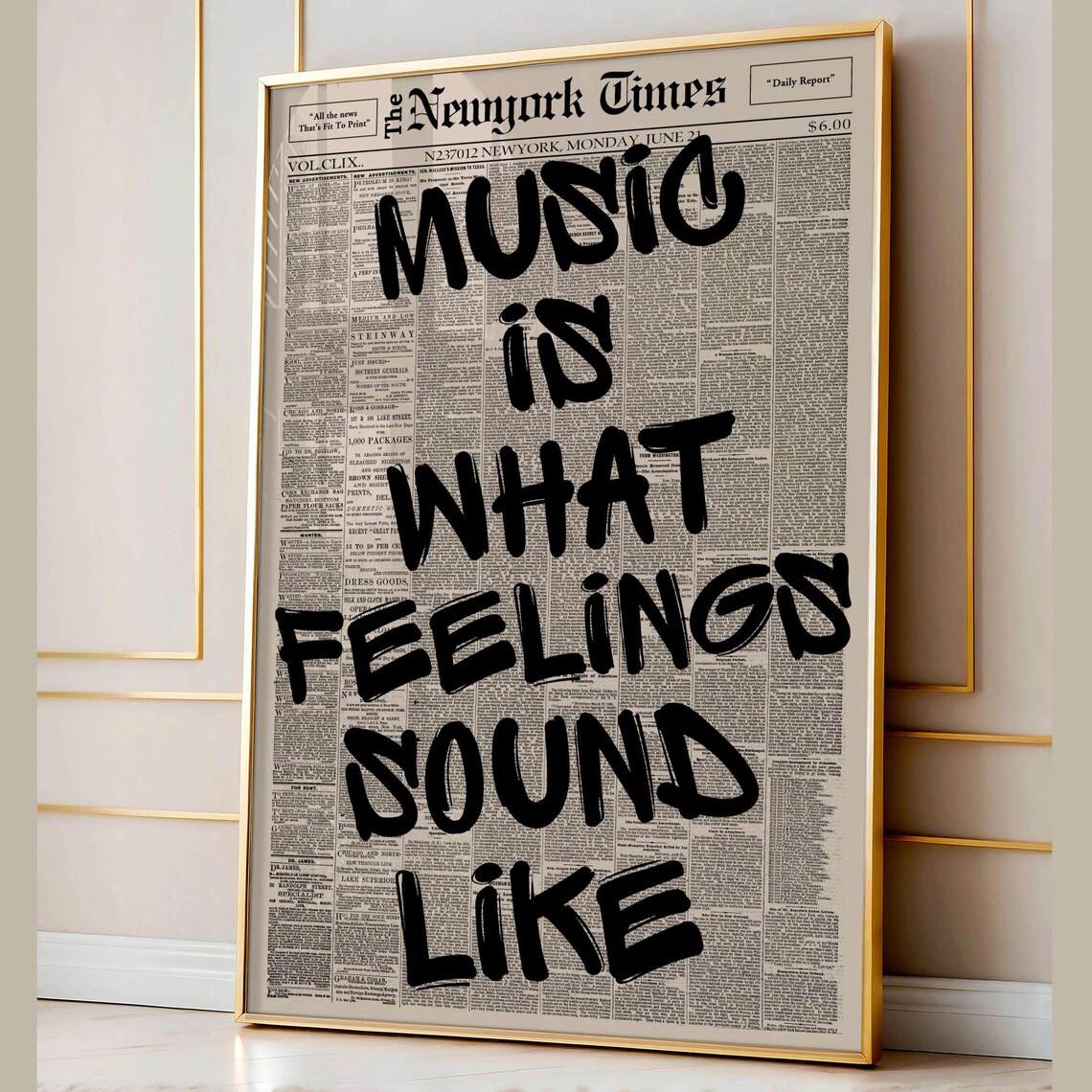 Retro Music Is What Feelings Sound Like Poster