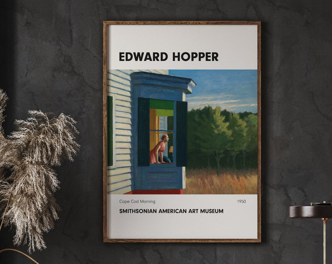 Edward Hopper Cape Cod Morning Vintage Poster
