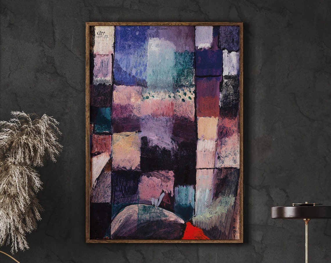 Paul Klee Motif from Hammamet 1914 Mosaic Abstract Art Wall Poster