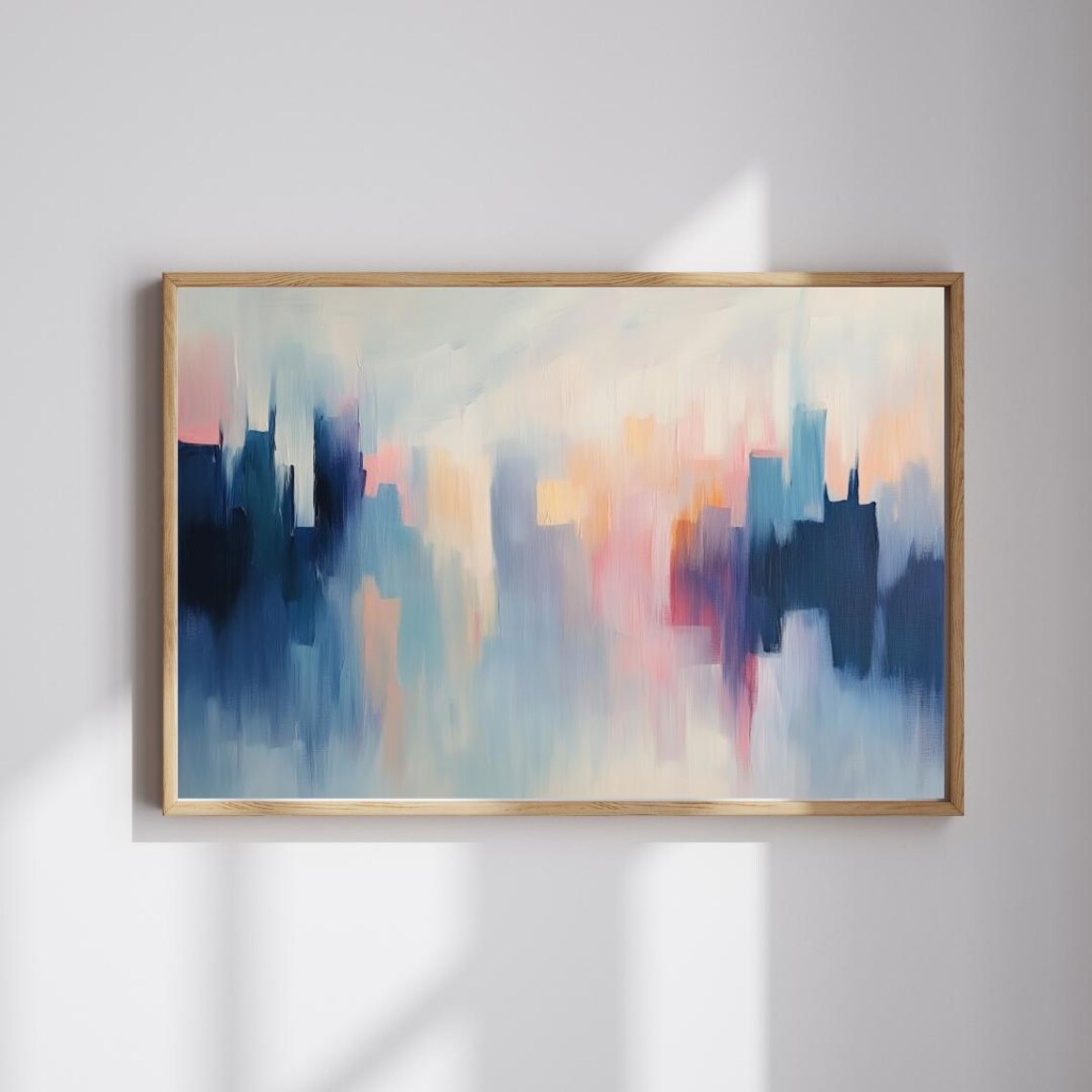 Soft Pastel Abstract Minimalist Modern Art Print
