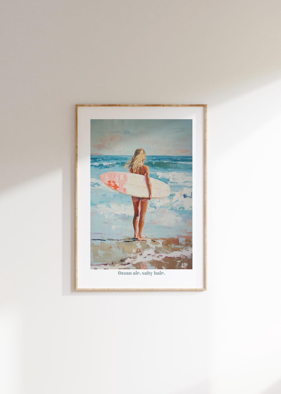 Retro Surf Poster Boho Wall Art With Watercolor Print Beach Art Beach Prints Waves Beach Poster Beachy Wall Art Boho Decor As Gift - Image 4