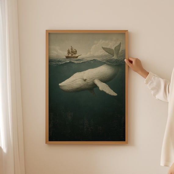 Whale Noahs Ark Nursery Poster Modern Christian Sailboat Print For Fisherman Bathroom Wall Decor Religious Nautical Art