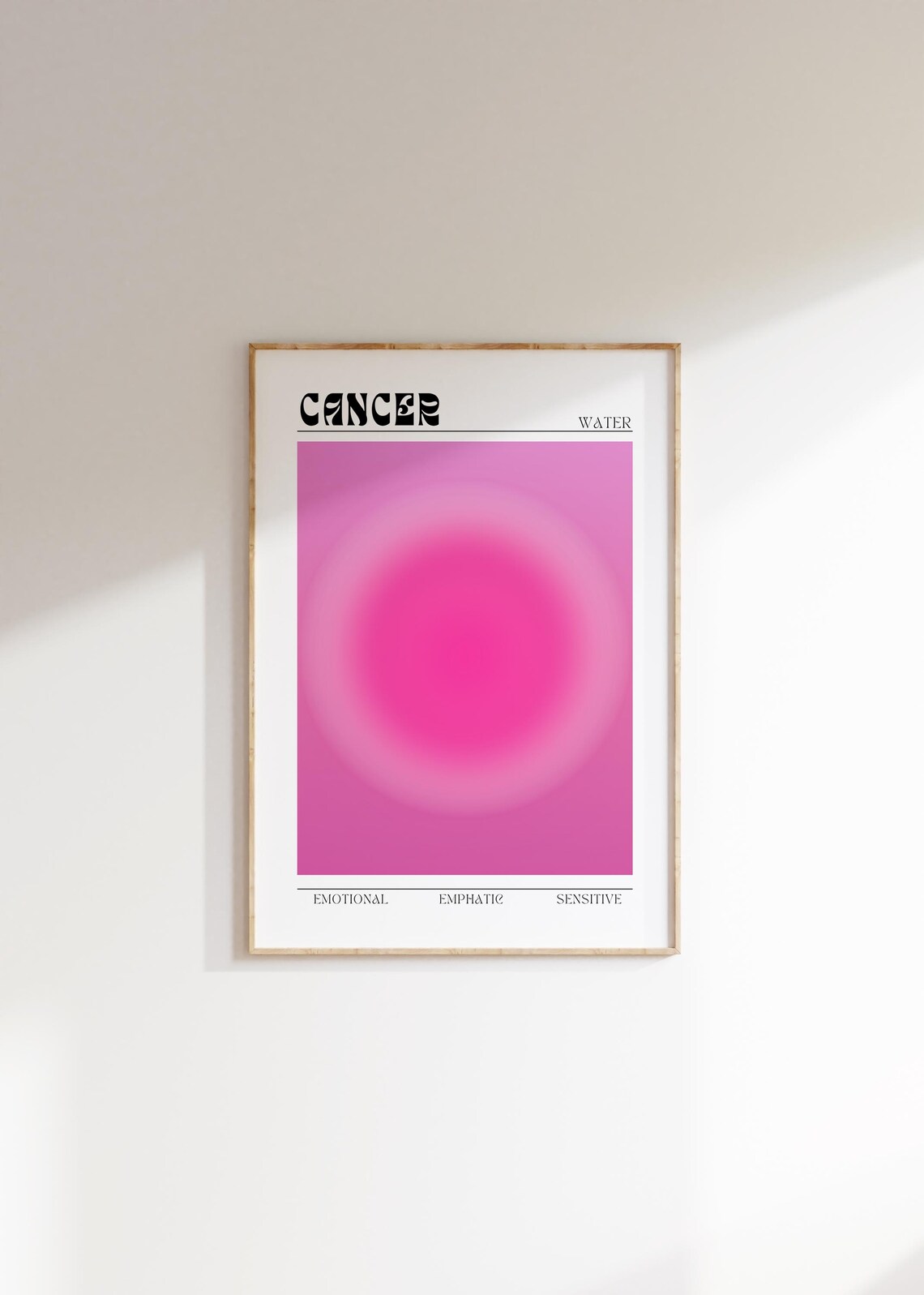 Cancer Aura Zodiac Poster, Astrology Wall Art Print - Image 3