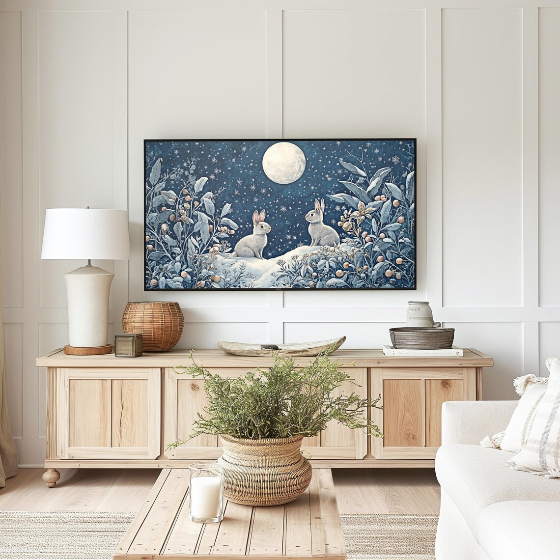Winter Wonderland William Morris Style Art Print - Image 4