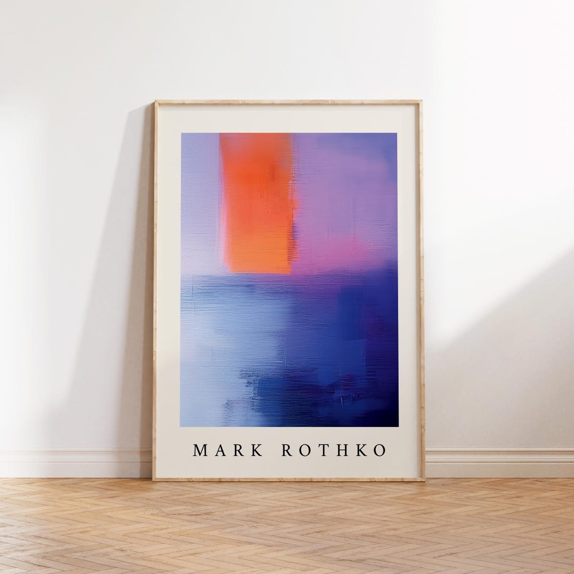 Mark Rothko Purple Blue Orange Abstract Gradient Modern Art Print - Image 4